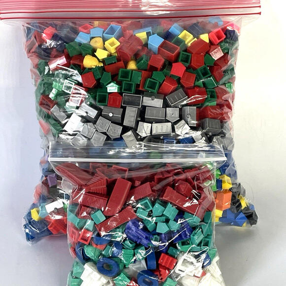 Huge‎ LOT Monopoly Game Hotels and Houses Replacement Pieces Parts 3+ Pounds - Picture 1 of 4
